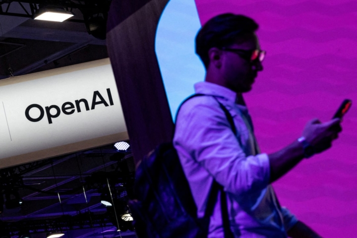 A man walks past an OpenAI booth at Moscone Center during the Dreamforce 2026 technology summit in San Francisco, California, US, September 17, 2026. REUTERS/Carlos Barria/File Photo