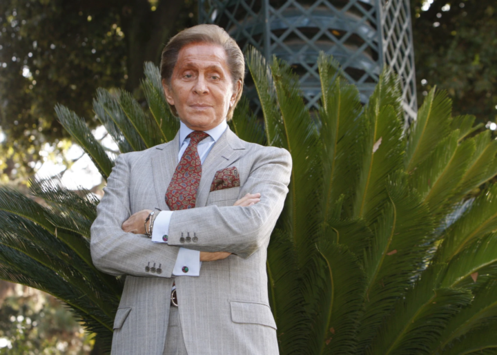 Fashion designer Valentino Garavani during a photo-call to present the documentary film “Valentino: The Last Emperor” in Rome, Monday, Nov. 16, 2009. (AP Photo/Alessandra Tarantino, File)